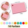 Portable A8 Binder Memo Book Loose-Leaf Horizontal Line Flash Cards With Cover Revision Cards