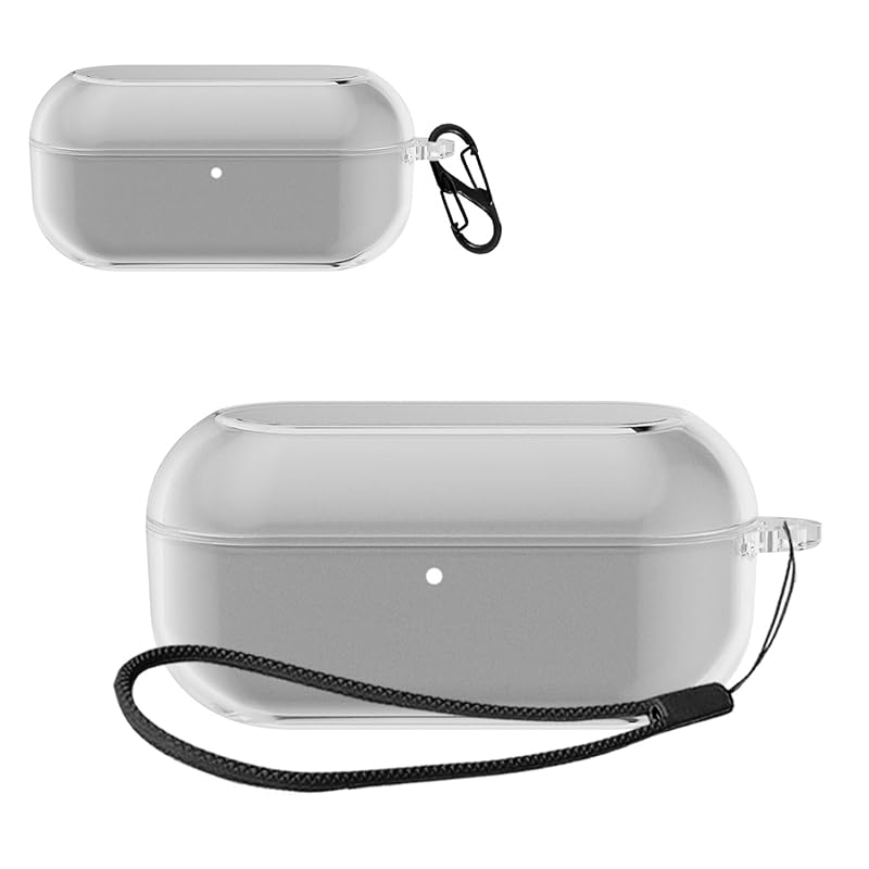 

For Technics EAH-AZ100 case [HVUYAL] transparent lightweight TPU material Charging compatible Leave it on Equipped with a hook to prevent loss Scratch