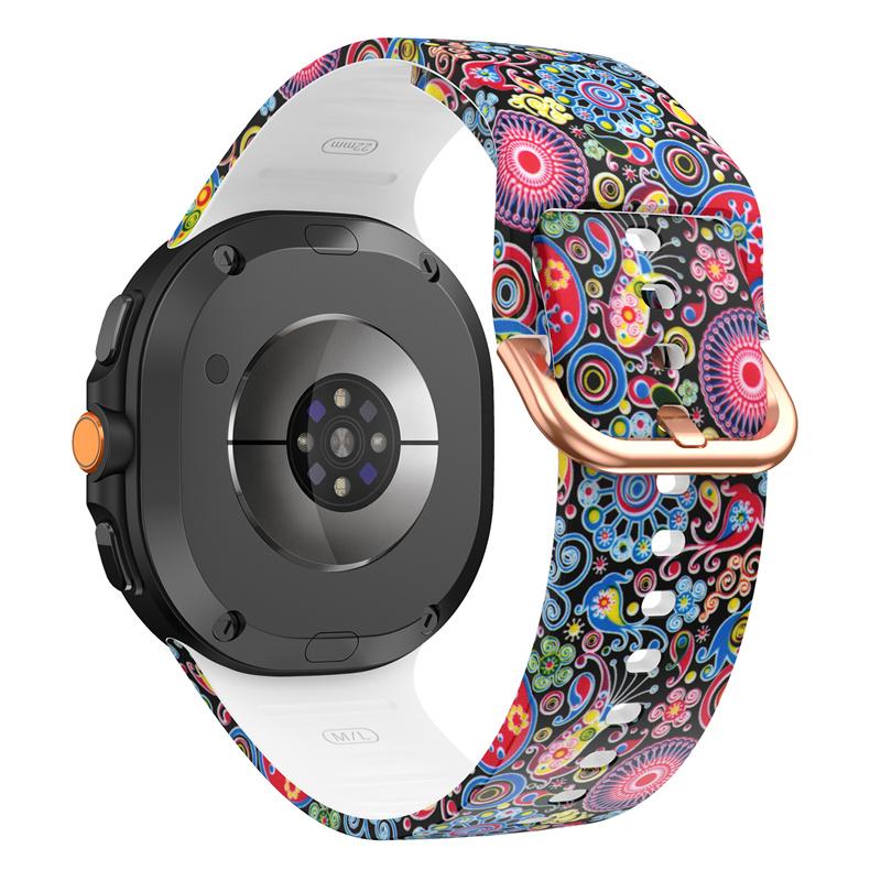 Printing Silicone Strap For Samsung Watch 8 Band Galaxy Watch 8 Classic Watchband Replacement No Gap Galaxy Watch 8 Correa