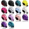 2024 Fashionable Double-Sided Satin Sleep Cap for Women - Elastic, Stylish Hair Protection with Button Design