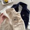 Kids Reversible Fleece Bear Vest for Boys Warm Sleeveless Jacket Autumn Winter