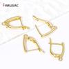 DIY Women Earring Making Supplies 14K Gold Plated Earwire Fixture Earring Hook Clasps Fitting For Handmade Earrings Findings