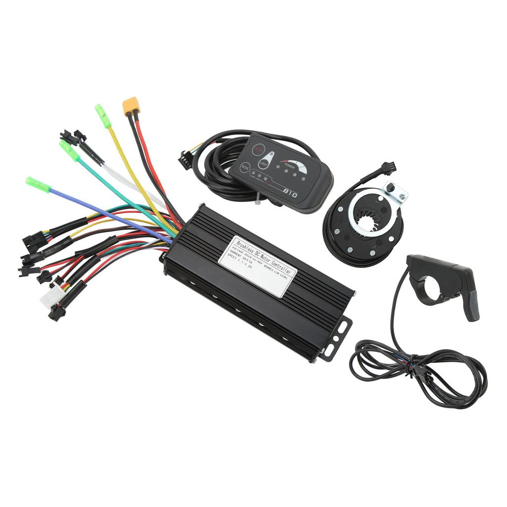 Bicycle Brushless Motor Controller Kit Sine Wave Lithium Power Assisted Retrofit Accessories with Throttle 30A