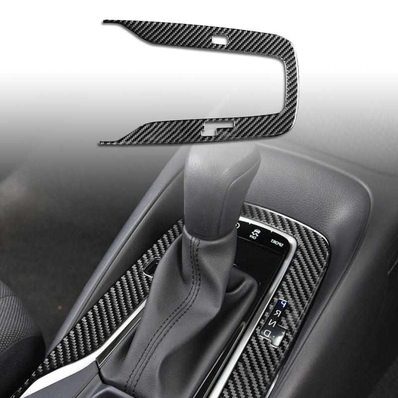 Real Soft Carbon Fiber RHD LHD Sticker For Toyota Corolla      2024 Center Console Gear Shift Accessories