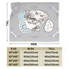 Cute Momonga C-Chiikawa Cartoon Blanket Velvet Textile Decor   Multifunction Soft Throw Blanket for Bedding Bedroom Rug Piece