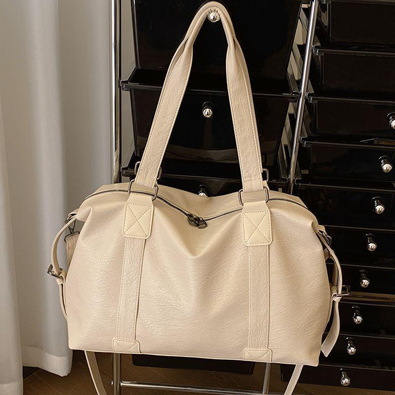 

Женская модная сумка-тоут через плечо большой вместимости в корейском стиле 2025 года белый