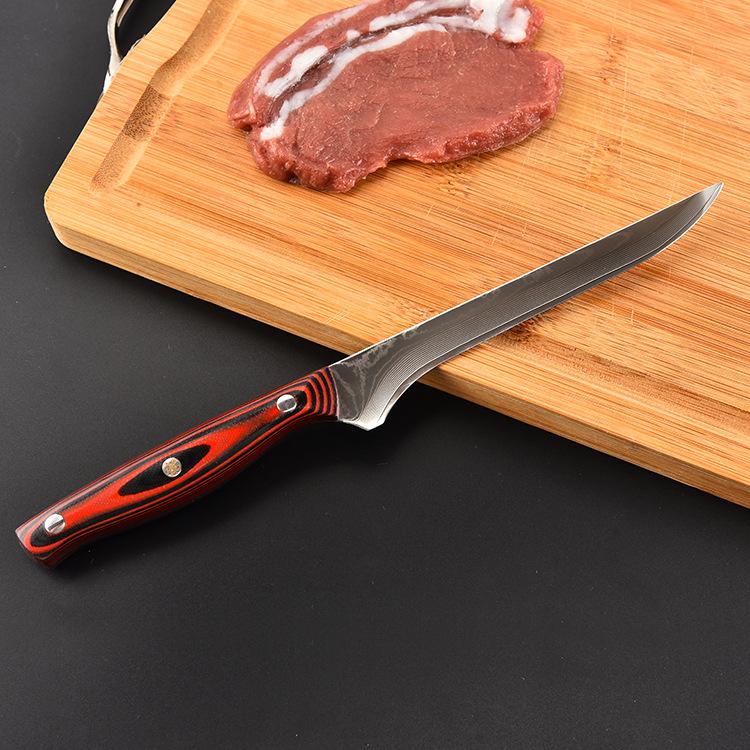 Damascus Steel Boning Knife Kitchen Knives Chef Bone Slicing Paring Knife Cutter