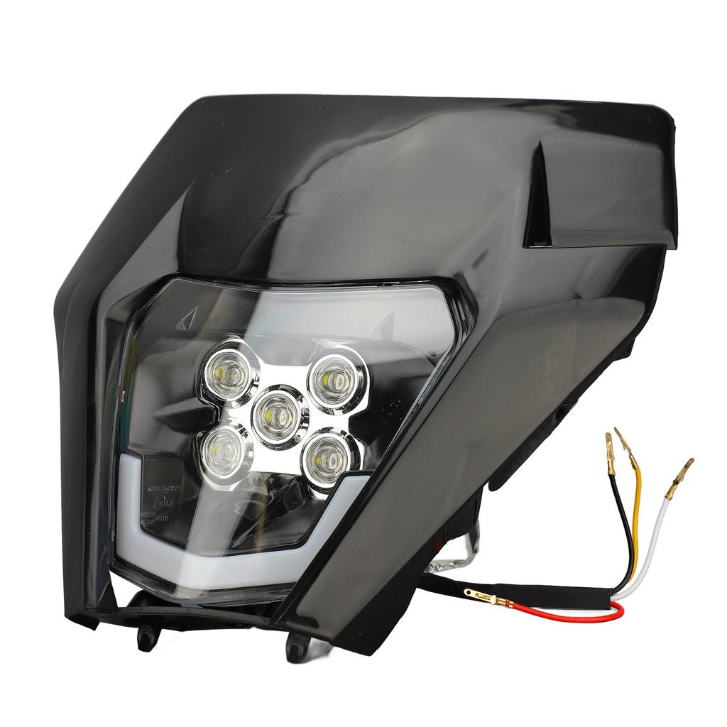 DC 12V Off Road Motorcycle Headlights High Brightness LED Headlamp with Fairing for Dirt Bike Light