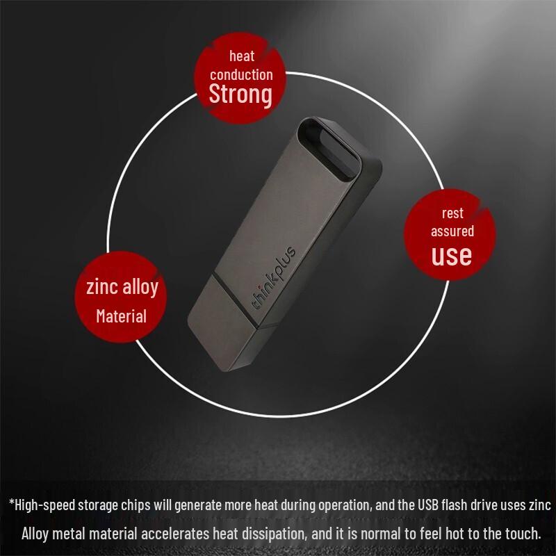 Lenovo Thinkplus TU100 USB 3.1 High-Speed Metal Flash Drive