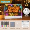 with 12 Color Pen LED Drawing Board DIY Light-Up Message Board Creative Doodle Board  Kids