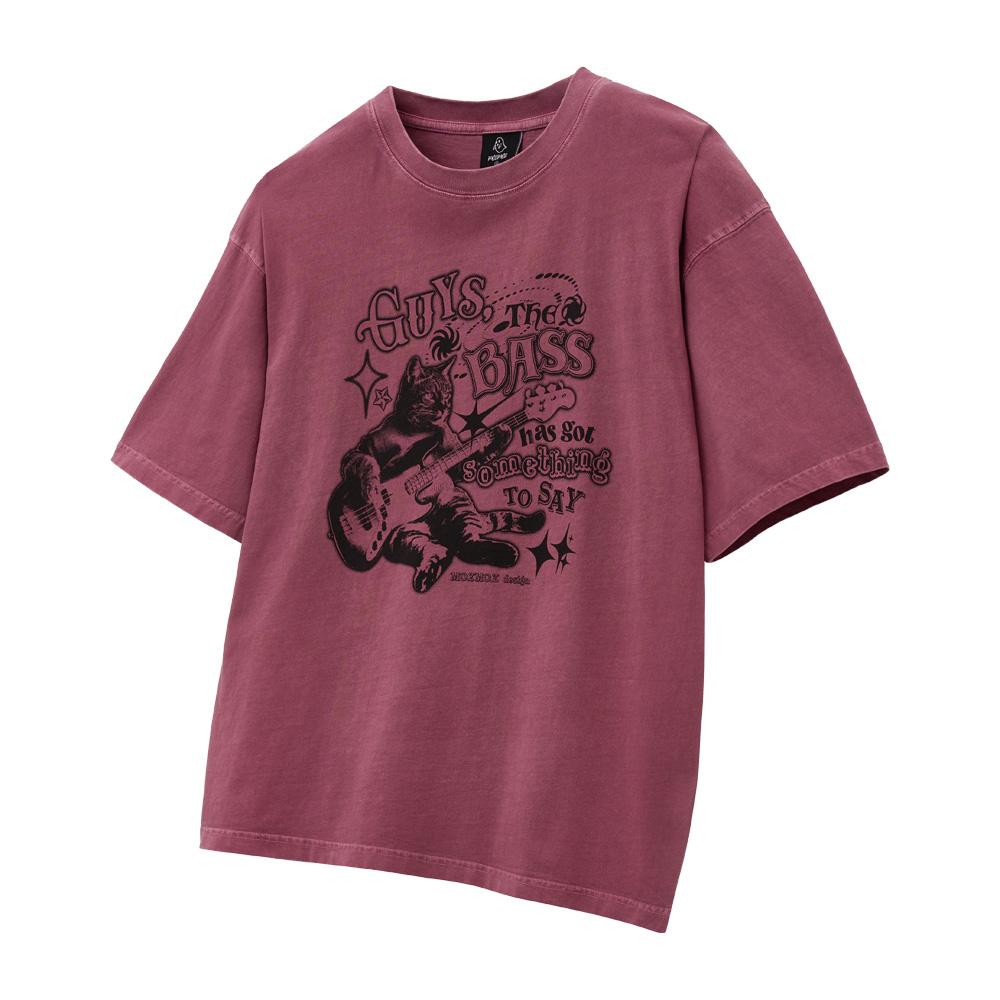 MOZMOZ [Set] Graphic Pigment Oversized Short Sleeve T-Shirt Part04