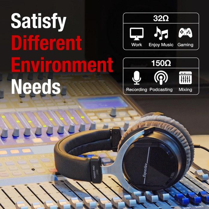 Superlux HD660PRO-150 Closed-Back Professional Monitor Headphones - Black