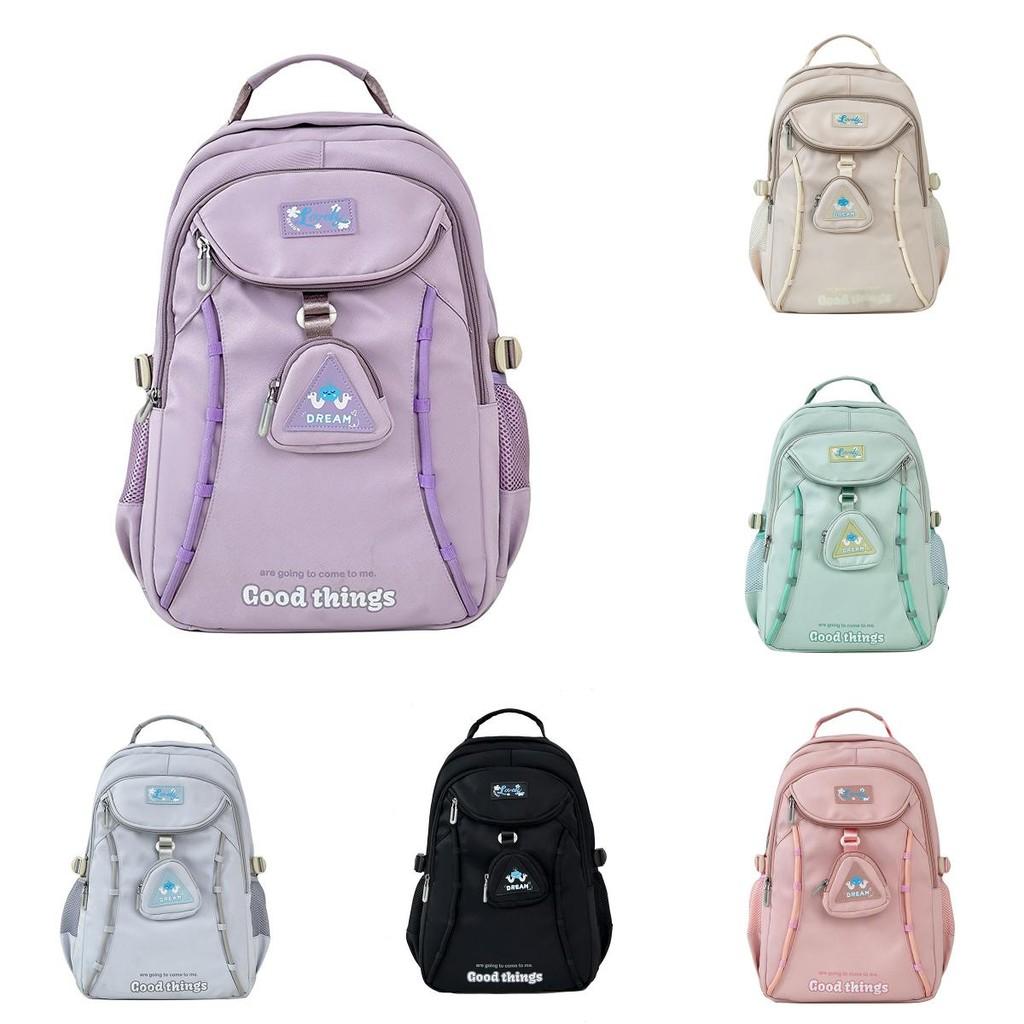 Cute Minimalist Nylon School Backpack For Teens College Schoolbags Students