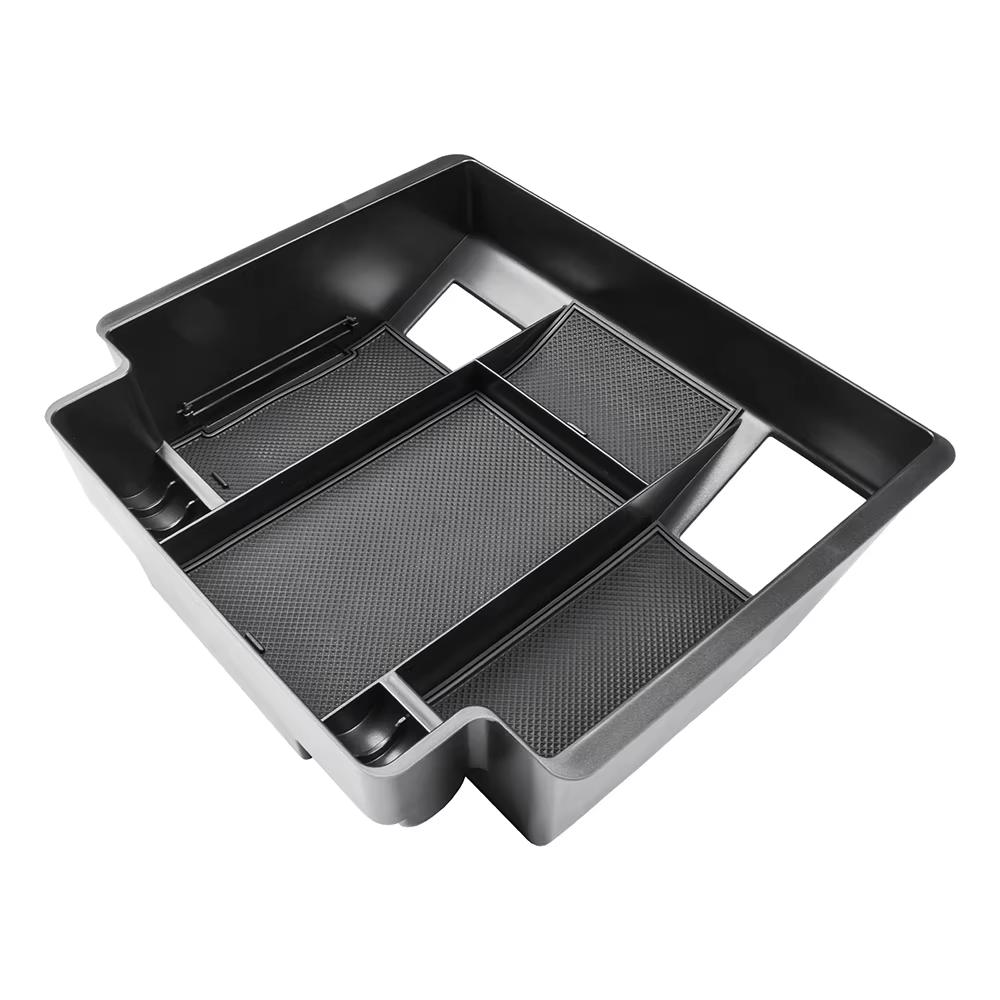 For 2025 2024 Chevrolet Silverado 1500 & GMC Sierra 1500 Center Middle Console Organizer Tray Accessories Armrest Storage