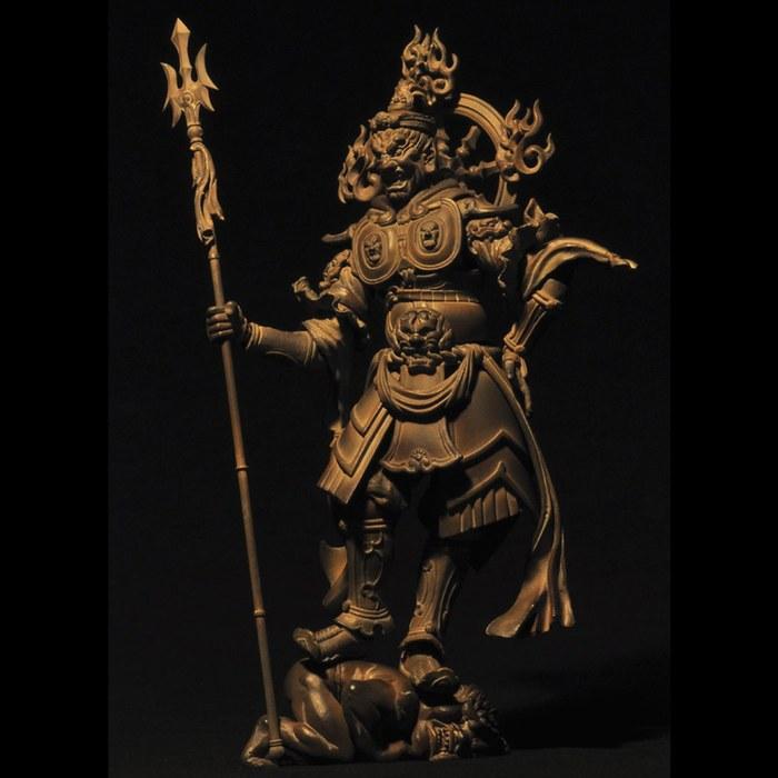 Revoltech Takeya 005EX Jikokuten Wood Version 1/Scale Action Figure