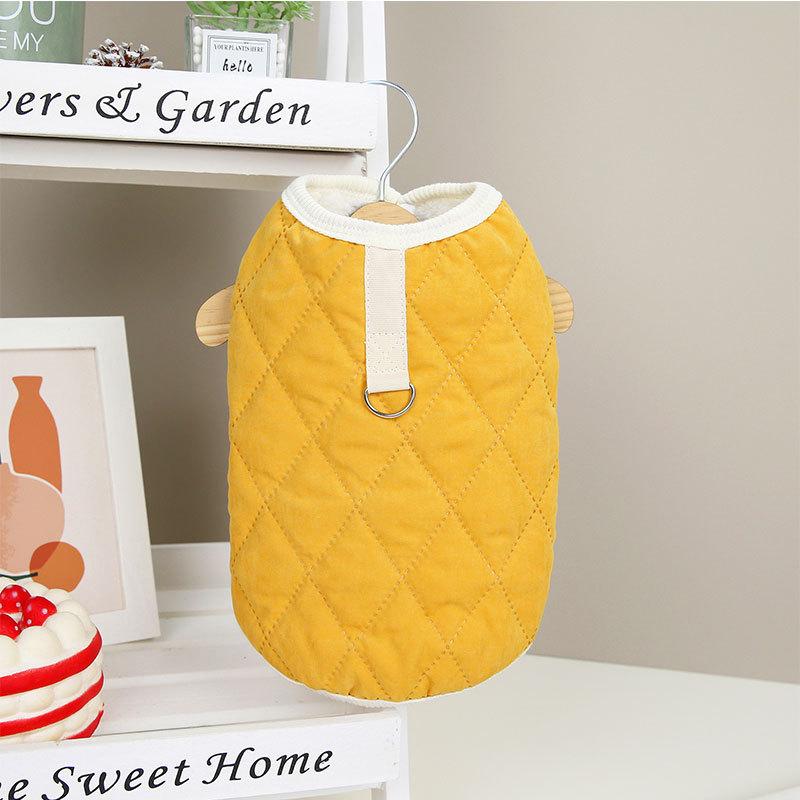 

Весна новый с поводком щенок собака хлопковая куртка зимний утолщенный теплый жилет чем медведь тедди кот питомец одежда XXL (recommended weight 11-7.5 kg)