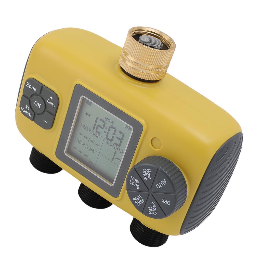 Smart Sprinkler Timer 3 Outlet Irrigation Water Valve Controller for Garden Lawn Greenhouse
