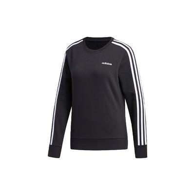 Three Stripe Casual Sports Crewneck Sweatshirt Women Sweatshirt Black FQ3262