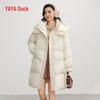 Ya Ya Damen Koreanischer Stil Kapuzen Daunen Steppjacke