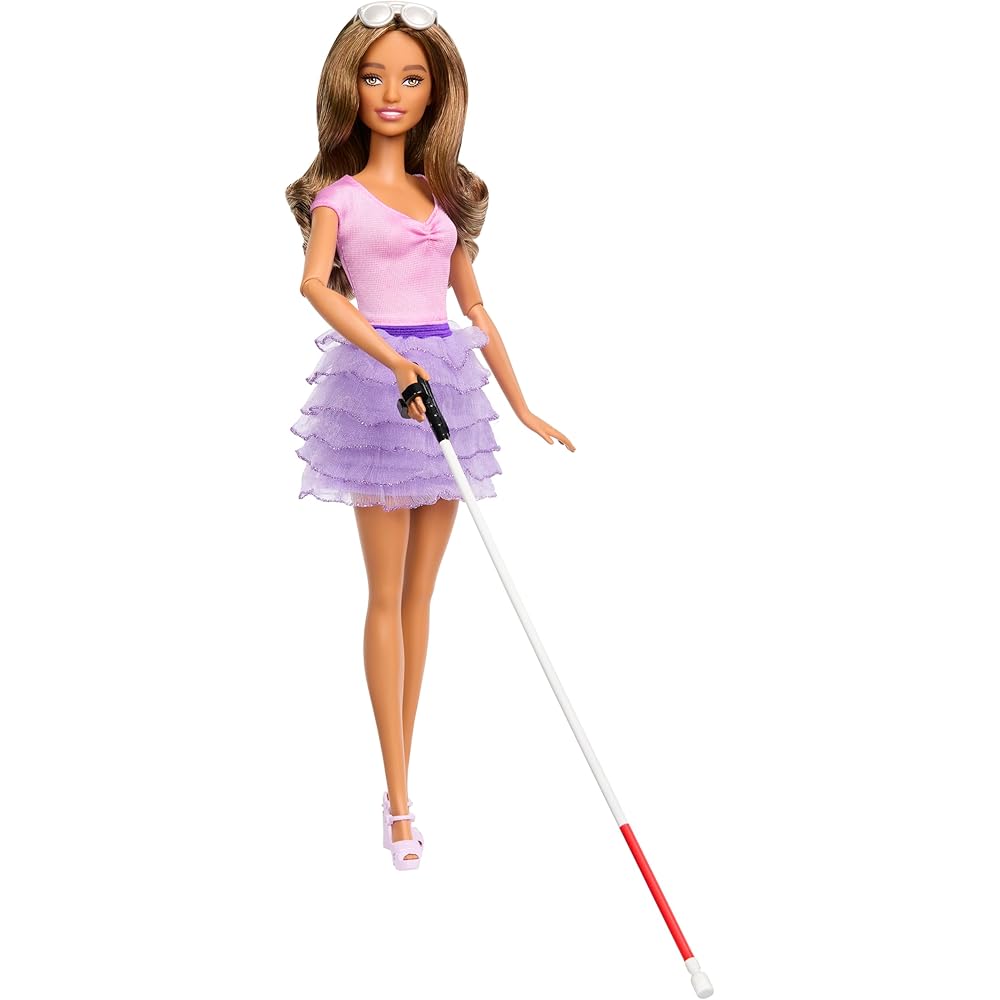 

Barbie Fashionista Lavender Pink Dress-Up Doll with House for Ages 3 and Up