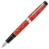 Pilot Custom Heritage SE Fountain Fine Nib Marble 14K Gold Pen, (F), Orange, Black, FKVH3MRMAOF, Nib.