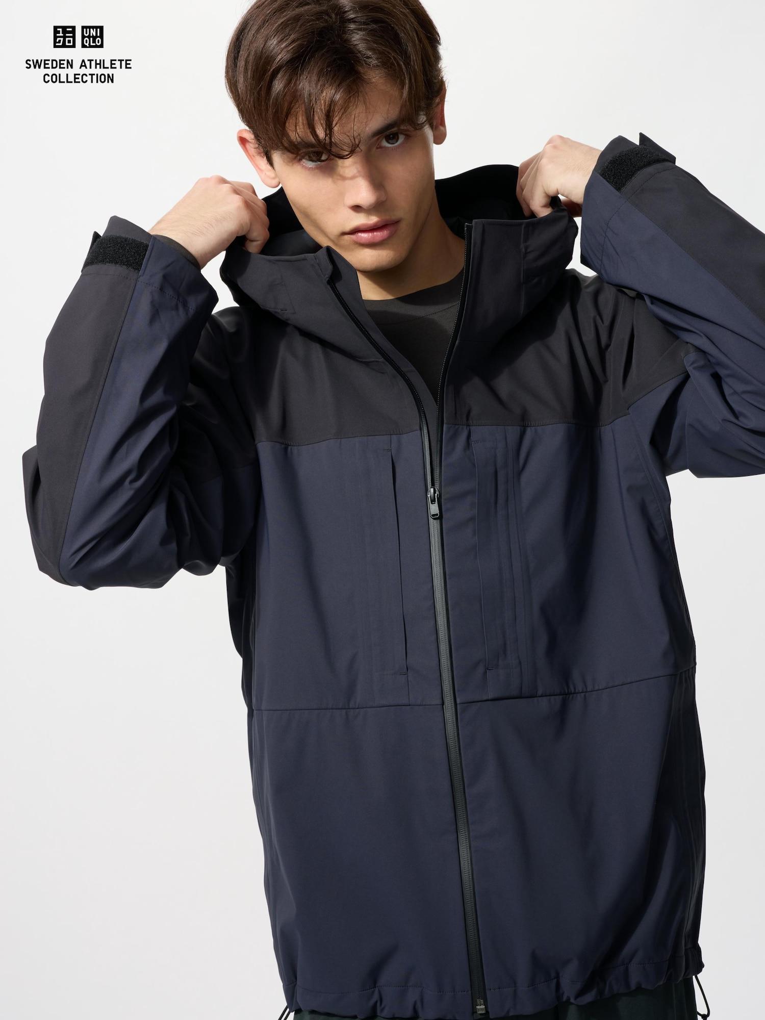 Uniqlo Япония Худи Block Tech Двухцветное 09 BLACK/XS