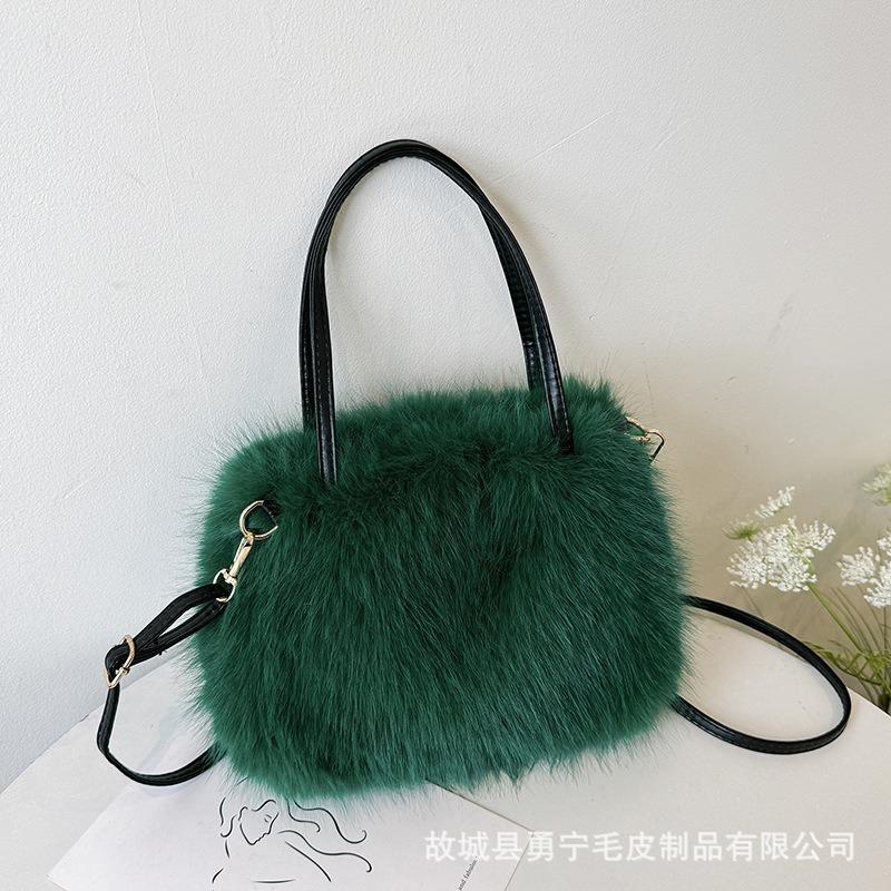 pr p a oen's winter new trend ashion ollege style tote bag large capacity shoulder hair bag