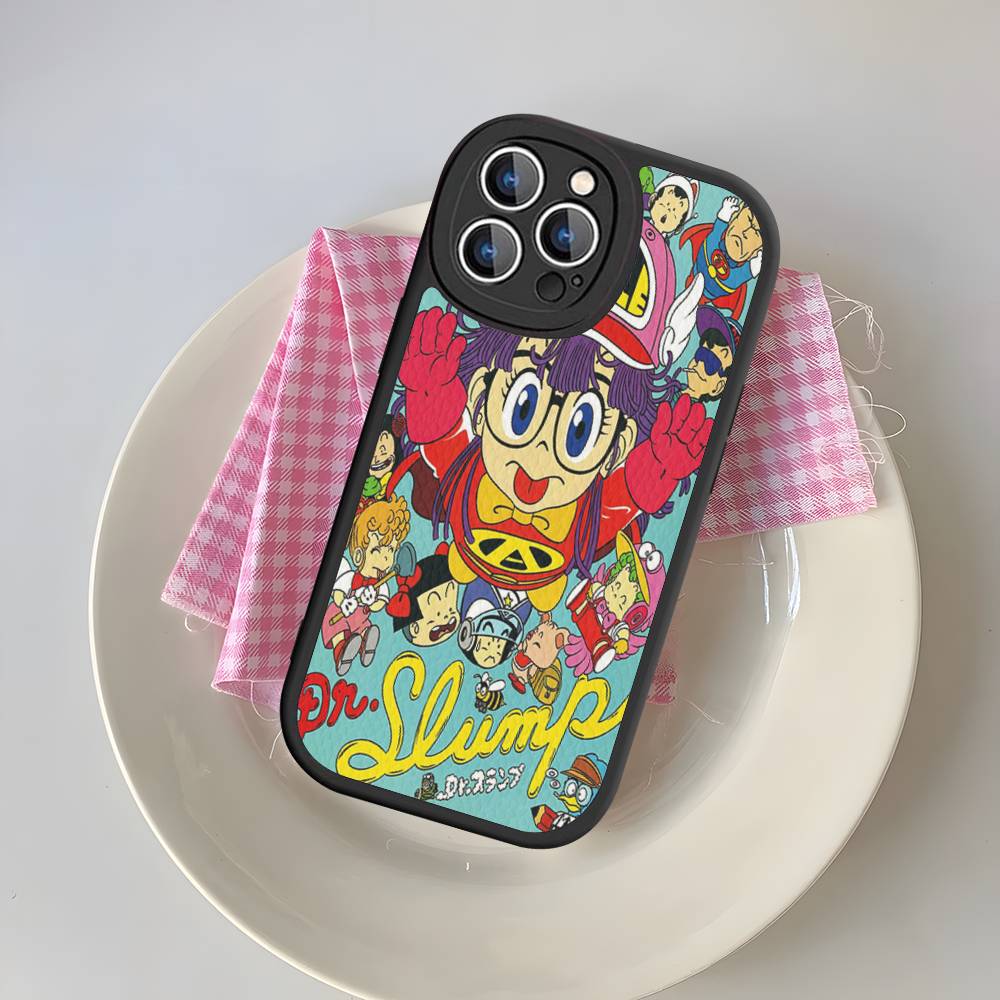 

Cartoon Dr Slump Arale Phone Case For IPhone 16 15 14 13 12 11 Pro Max Plus Shockproof Leather Cover iPhone 16 plus