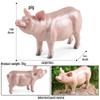 Children's Farm Animal Models: Cow, Pig, Rooster, Donkey, Duck, Cat, Sheep - Plastic Toy Set