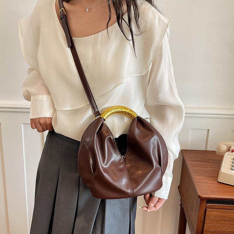 Women's Metal Handbag Fashionable Dumpling Wrap