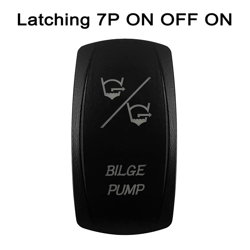 1 Pc Dual WHITE Led Rocker Toggle Switch 5/7P SPST DPDT ON-OFF ON-OFF-ON Switch for Car Boat RV Marine Vehicle Car Tuning Part Switches4