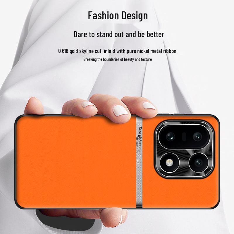 OnePlus 15 Liquid Leather Waistline Case - High-End, Durable, Simple Business Design