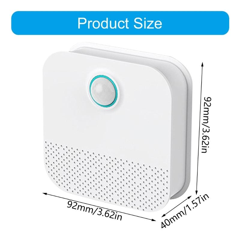 Automatic Cats Litters Box Deodorizer Wireless Rechargeable Air Purifiers With Intelligent motions Sensors Quiet Operate