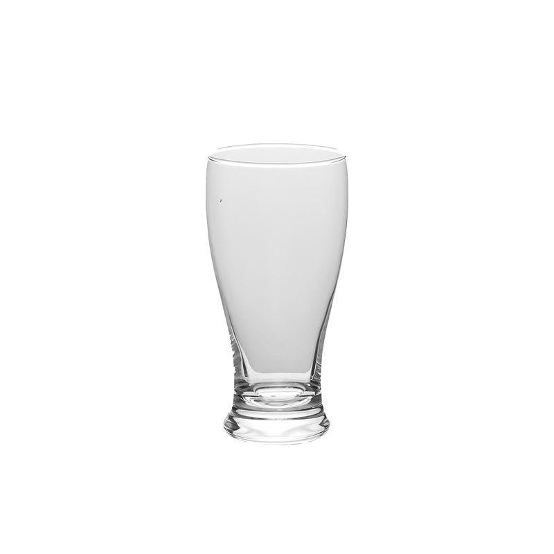 Custom Short Round Trophy Glass - White Homebrew Beer and Juice Glass, Large Capacity with Thick Bottom