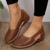 Women Wedges Sandals Hollow Out Vintage Woman Shoes Slip On Casual Sewing Ladies Sandal Female Summer