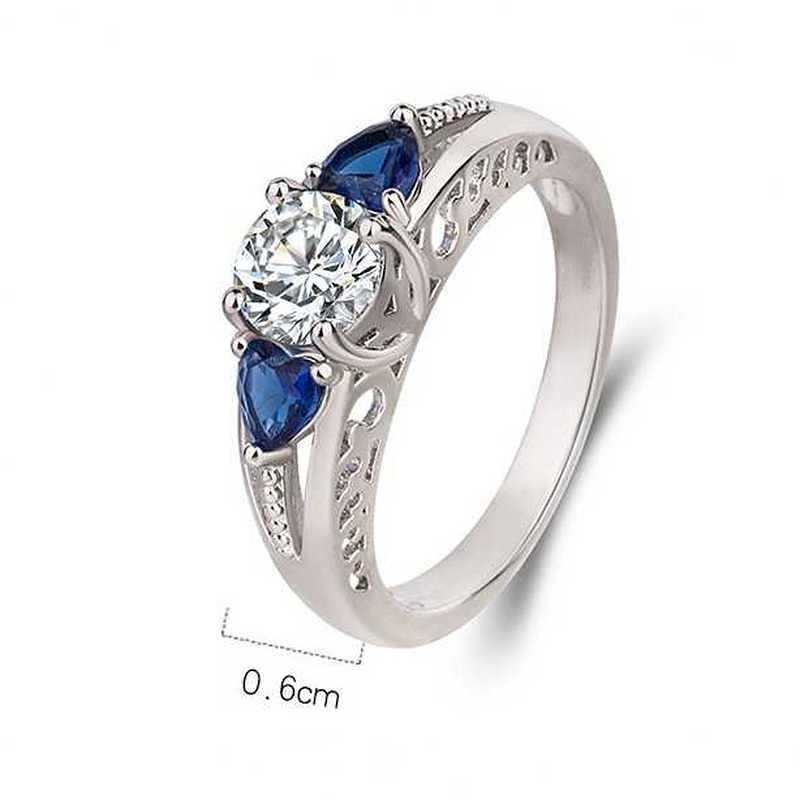 Sace Gems Κλασικό δαχτυλίδι ζιργκόν από κράμα χαλκού Γυναικεία κοσμήματα γαμήλια δώρο υπόσχεση πάρτι