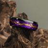with Red Abalone Shell Inlay Rings Fashion 8mm Black Men Stainless Steel Ring for Men Wedding Band Jewelry Drop Shipping