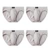 4Pcs Men's Briefs Cotton Underwear Bottom Fashion Underpants Man Undies Comfortable Panties Big Size L XL XXL 3XL 4XL 5XL 6XL 7XL