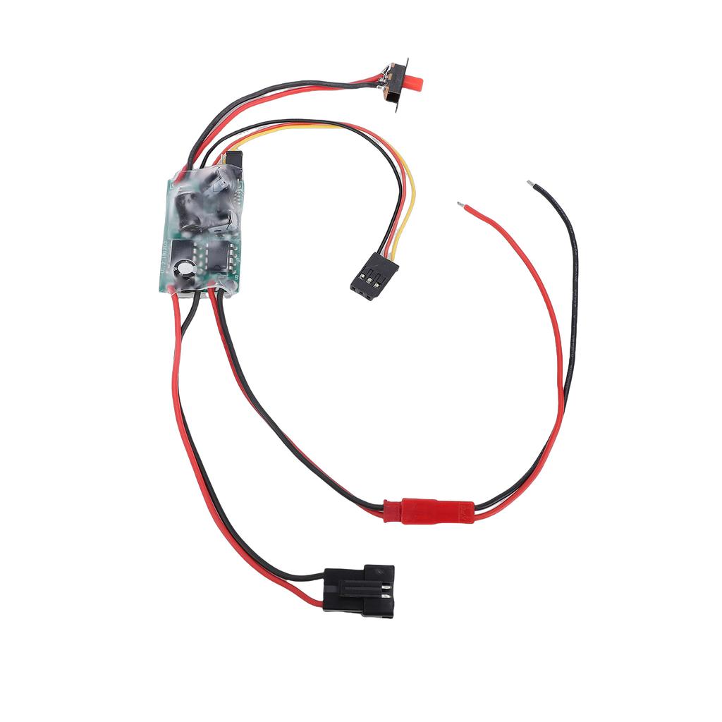 Brushed ESC, SM Plug Electronic Speed Controller with Brake for WPL MN C14 C24 C34 C44 B14 B24 B16 B36 1 16 RC Car