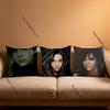 Singer B-Bill K-Kaulitz Anime Pillow Case Anti-dustmite Pillowcase Invisible zipper silky short plush Sofa cushion cover