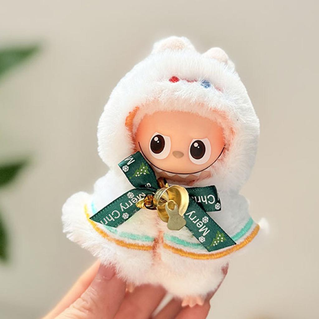 [No Doll] For Labubu 4.0 Pin For Love Series Clothes Christmas Elf Reindeer Cloak For Twinkle Twinkle Doll'S Outfit Accessories