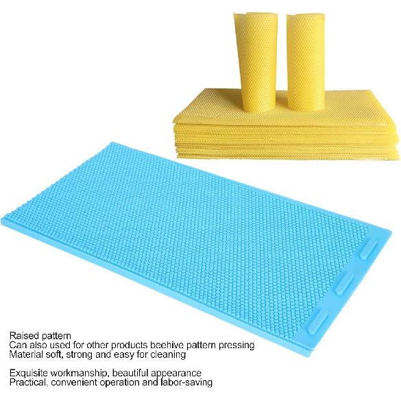 Rubber Beeswax Press Mould, Beekeeping Honey Sheet, Beekeeping Supplies, 2PCS for Beekeeper Beekeeping Beehive, Default, Defult