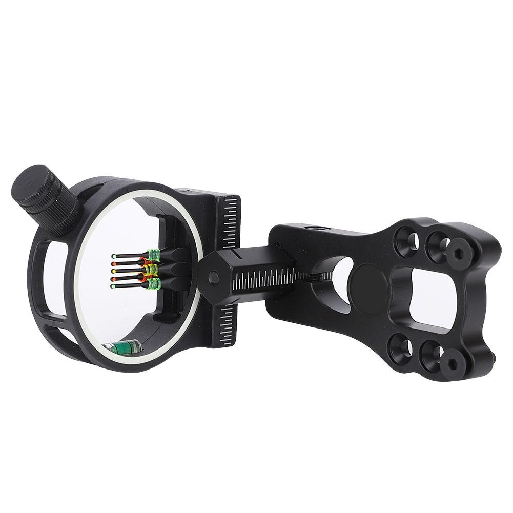 Aluminum Alloy Archery 5 Pin Compound Bow Sight Shoot Sighting Device Hunting Shooting Accessories
