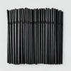 Food Grade Colored Flexible Plastic Drinking Straws For Juice And Milk Tea 100 Pack