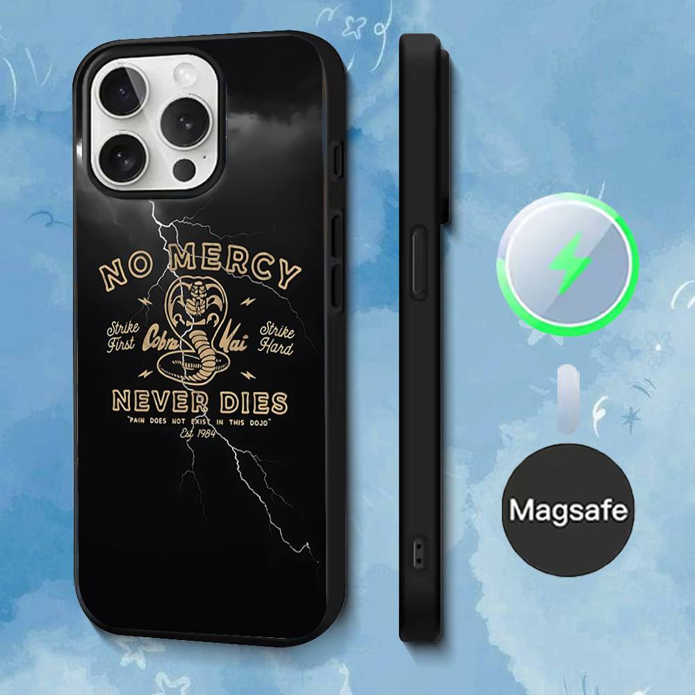 

Cobra Kai Snake Phone Case For iPhone 17,16,15,14,13,12,11,Pro,Max,Plus,Mini,SE4,E Magnetic Magsafe Wireless Charging iPhone16pro