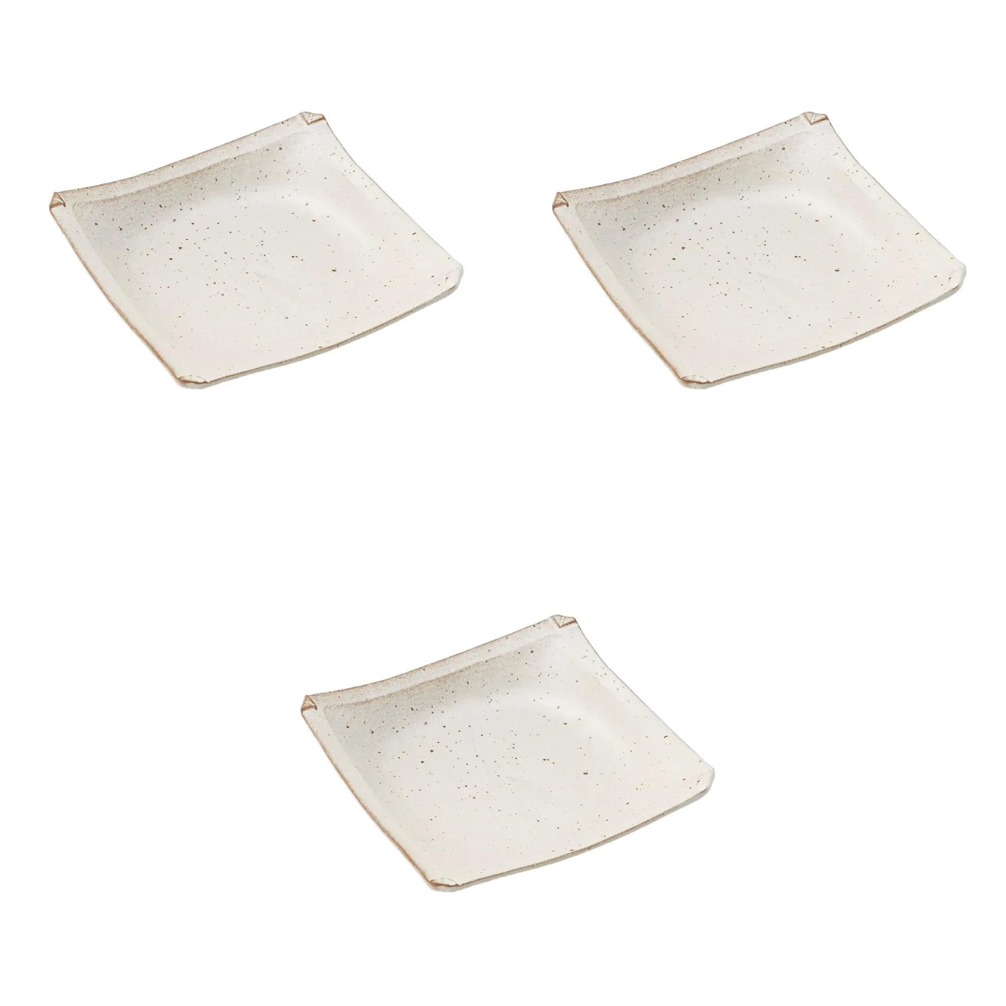 

Set of 3 Large Orge Origami Paper Plates x x Medium Square Plates by Setomonohonpo [21.5 21.5 3.5 cm]