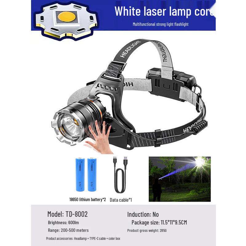 

Перезаряжаемый сверхъяркий светодиодный налобный фонарь с длительным временем работы батареи для активного отдыха, рыбалки и горнодобывающей промышленности