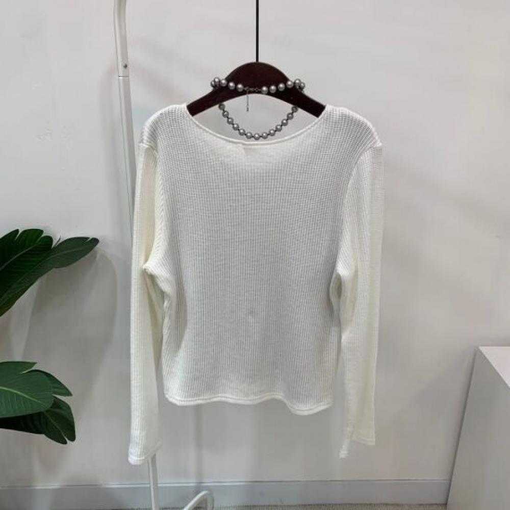 C S In The Room Women Zip Up Cardigan Layered Round neCk Long Sleeve Knit 2Color