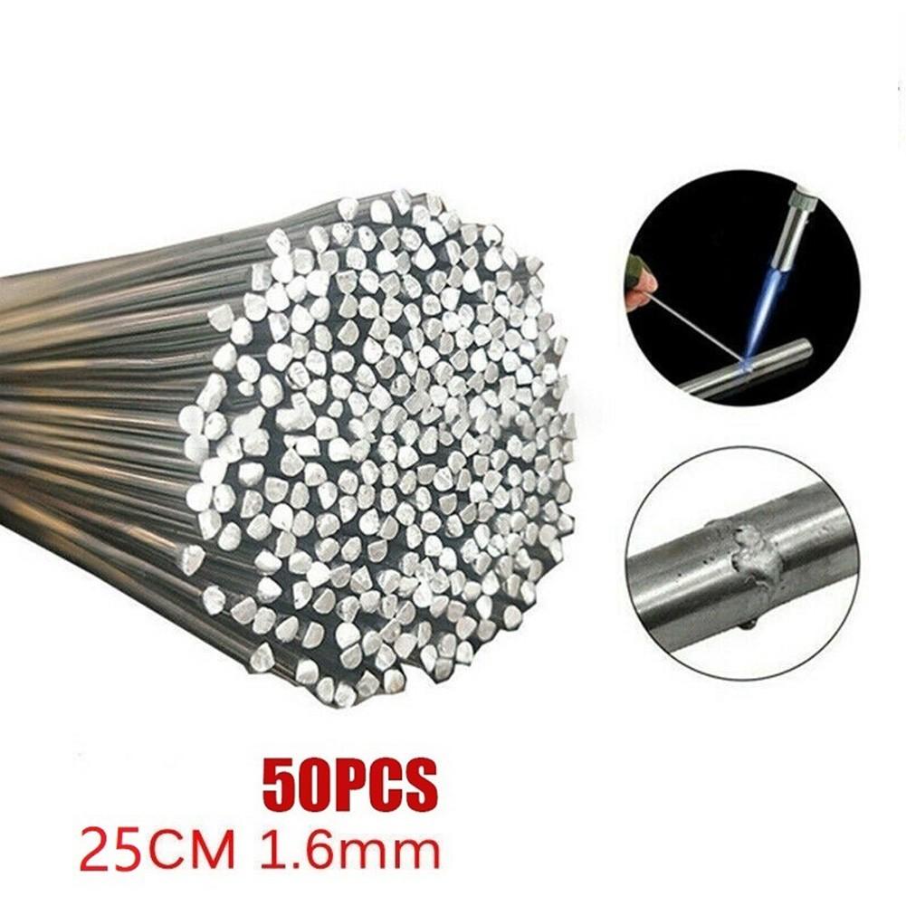 

1.6mm 50pcs Solder Tool Welding Rods Wire Brazing 25cm Easy Melt