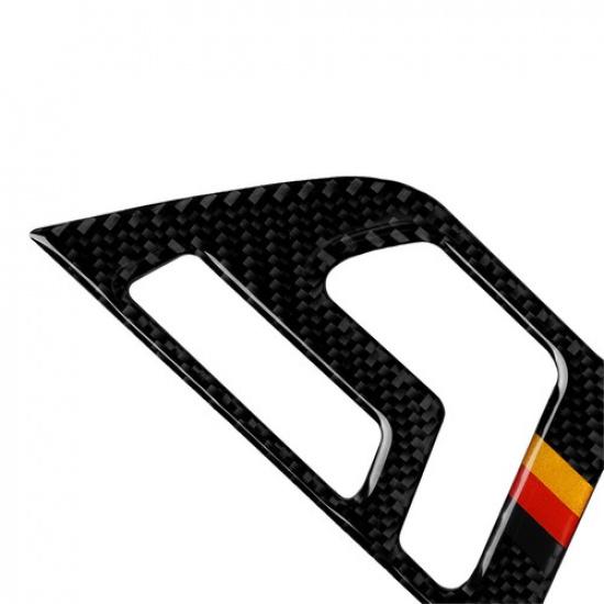 Auto Carbon Fiber Seat Adjust Button Panel Cover Trim B For Benz C Class W204